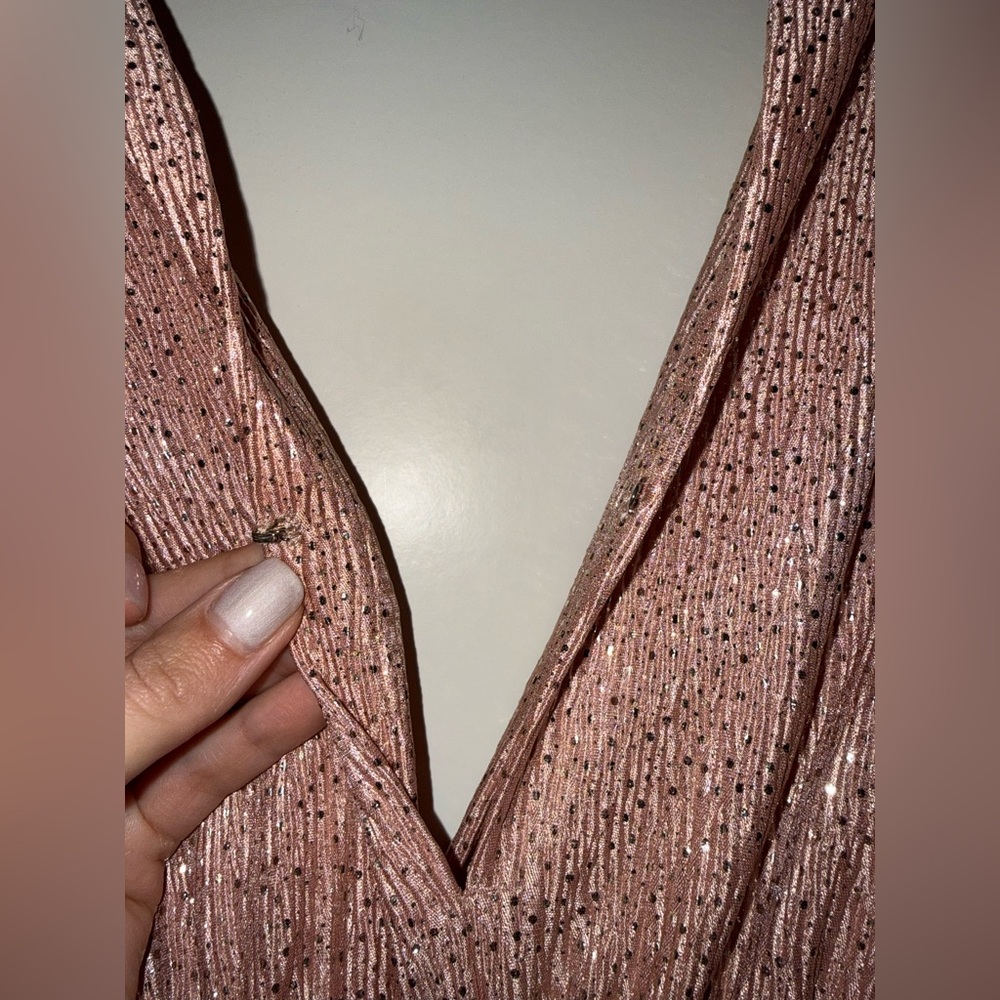 Sabina Musayev Shimmering Pink‎ Mini size small  Dress - Picture 5 of 8